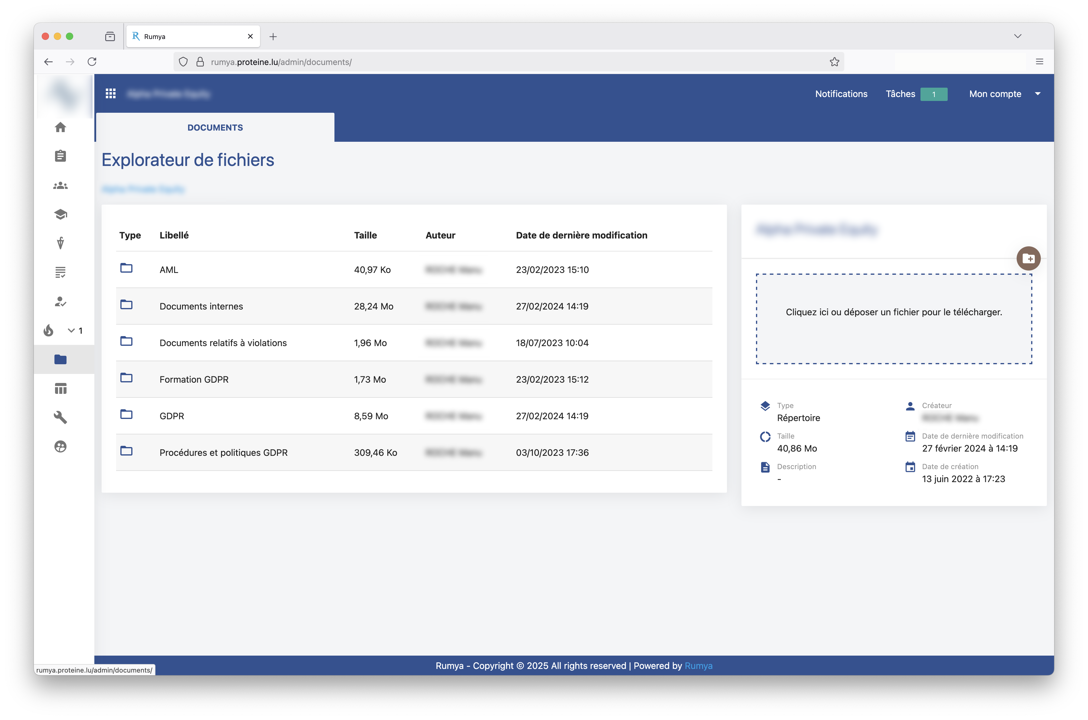 Gestion des documents